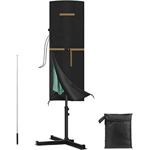 VANSHEIM Copertura Protettiva per Ombrellone,Copri Ombrellone da Giardino Impermeabile,Resistente UV Oxford Tessuto Custodia per Ombrellone da Giardino con Cerniera e Asta Telescopica 160x62/62cm