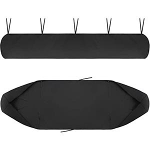CSARPECT Tende da Sole per Giardini, Coperture Tettoia Tessuto 420D Oxford Protettiva Antipolvere Impermeabile, per Avvolgibile A Scomparsa, Patio Veranda Esterno Invernale (Noir, 3M)