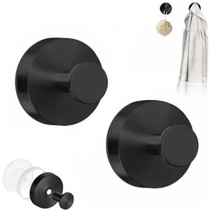 Yistoi 2 Pezzi Ganci A Ventosa, Appendi Accappatoio Bagno, Ganci Ventosa Bagno, Porta Asciugamani Ventosa, Non C'È Bisogno di Forare, per Bagno Parete Cucina Vetro Specchio Piastrelle Ganci