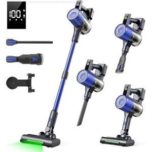 SculifyVita Aspirapolvere Senza Fili Potente 58KPA/650W/60Mins,Scopa Elettrica Senza Fili Antigroviglio con Grande Capacità Scopa Elettrica Silenziosa per Pavimenti/Tappeti/Peli di Animali Domestici -AE580
