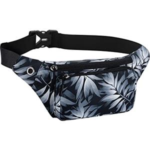 HAWEE Elegante Marsupio Sportivo Cintura Corsa Leggero Unisex Marsupio Corsa Multicolor Esecuzione Pouch con Cintura Regolabile e Jack per Cuffie per Uomo Donna Corsa Jogging Ciclismo Escursionismo