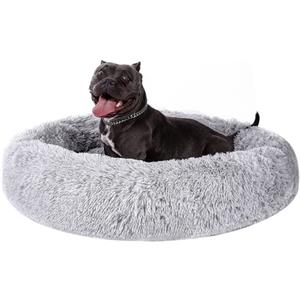 HOJKOUD cuccia cane,cuccia morbida cane,cuccia gatto,Cuscino Cane per Cani e Gatti di Piccolo Media e Grande Taglia. (60CM, Grigio chiaro)