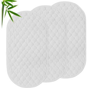 Yuehuamech 3 tappetini per fasciatoio, in cotone, traspiranti, impermeabili, lavabili, riutilizzabili, in cotone, per orinatoio, fasciatoio, per casa e viaggio
