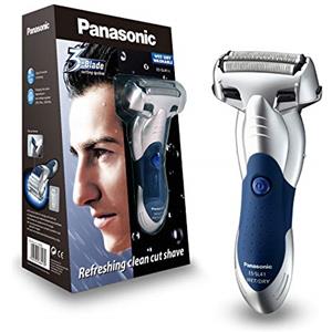 Panasonic ES-SL41-S503 Rasoio con 3 Lame, Serie Milano, Silver, 110 - 240, bagnato e secco;impermeabile;rasoio pop-up;ricaricabile;trimmer