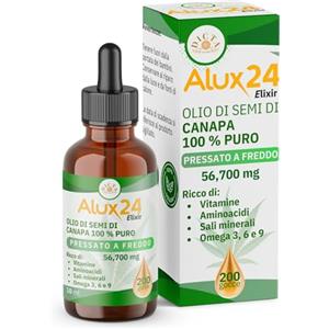 DICTA PHARMA Olio di Canapa per Dolori Articolari 10ml da 2,200mg - Gocce di Canapa Sativa 100% Puro Ricco di Vitamine, Minerali e Omega 3 6 9 Vegan