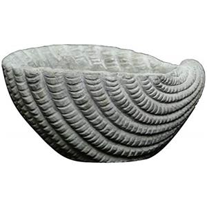 GROWSCAPE Fioriera classica in cemento per casa e giardino, graziosa decorazione da scrivania o regalo, vaso con tappo di scarico, vaso per piante grasse per interni ed esterni, decorazione da spiaggia