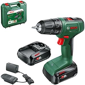 Bosch Trapano avvitatore a batteria EasyDrill 18V-40 (2 batterie da 2,0 Ah, sistema 18 volt, in custodia per il trasporto)