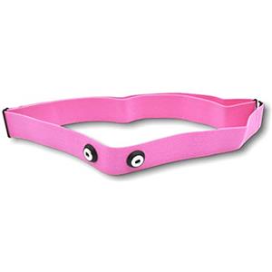 1neiSmartech Fascia Elastica Regolabile per Cardio Frequenzimetro Garmin Polare Wahoo Bryton Cinturino in Tessuto Premium in Nylon E Spandex con Attacco Sensori Distanza 45mm (Rosa)
