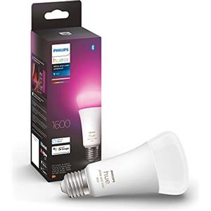 Philips Hue White and Color Ambiance Lampadina Smart LED, Attacco E27, Luce Bianca o Colorata, 11W