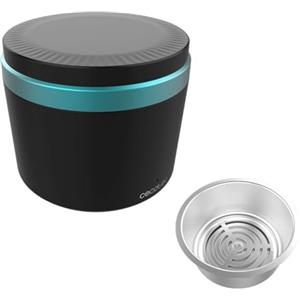 Cecotec Pulitore a Ultrasuoni per Bite Dentale e Protesi ToothCare EasyClean. Pulizia tramite Vibrazioni Ultrasoniche, Luci UV, Serbatoio da 200ml, Risultati in 5min, Cestello Interno Protettivo