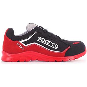 Sparco Scarpe Antinfortunistici Da Lavoro, Multicolore (Rosso / Nero), 43 EU, 1 Pezzo
