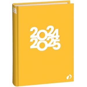 Quo Vadis 575012Q Diario Scolastico TEXTAGENDA 16 Mesi Lingua Italiana Anno 2024-2025 Colore Giallo formato 12x17cm Giornaliera 16 Mesi Settembre-Dicembre Carta Bianca Copertina Rigida Tropika