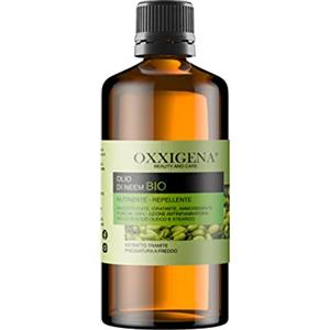 Oxxigena Olio di Neem Biologico Vergine Puro al 100% - 1 L - Spremuto a Freddo - Idratante, Ricostituente, Ideale per Capelli, Pelle - Vegano, senza OGM