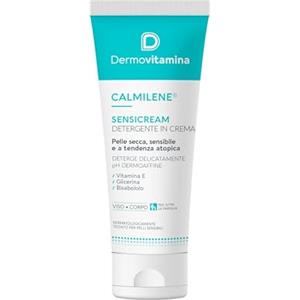 Dermovitamina Calmilene Sensicream Detergente - Detergente Viso e Corpo - Senza Sapone - Per Pelle Secca, Sensibile con Tendenza Atopica, Dermatiti, Psoriasi - Con Vitamina E e Calmilene - 250 ml