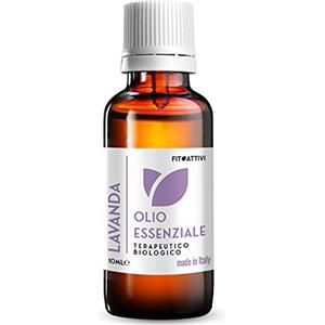 FITOATTIVI NATURA E BENESSERE Olio Essenziale Lavanda Puro 10ml - Essenza Lavanda Vera per Diffusori, Nasoterapia, Dormire, Capelli - Aromi 100% Naturali, Made in Italy - FITOATTIVI