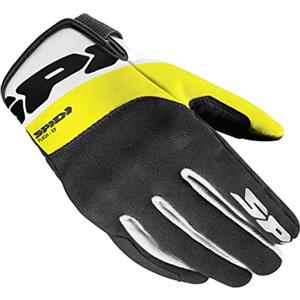 SPIDI Guanti da moto Flash KP in Tessuto, da Uomo,L,Giallo/Nero