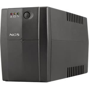 NGS FORTRESS900V3 - Gruppo di continuità UPS, Off Line UPS 600 VA, Tensione a Uscita Stabile di 360W per 2 Prese Schuko