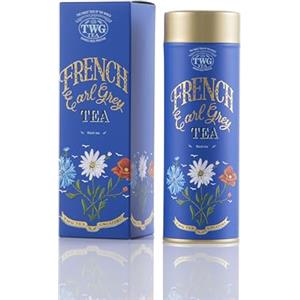 TWG Tea | French Earl Grey | Tè Nero | Bergamotto e Fiordalisi Blu | Latta Haute Couture, 100G | Set Regalo