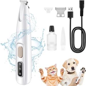 NEUTYPECHIC 4 En 1 Tosatrice Per Cani Gatti, Tagliacapelli Per Animali Domestici Con Luce LED, Trimmer Elettrico Senza Fili Basso Rumore Impermeabile, Per Zampe, Occhi, Orecchie, Viso, Corpo