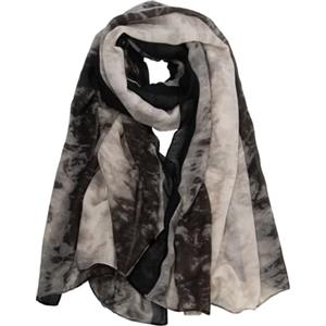 RIIQIICHY Foulard Donna Firmati Nero e Grigio Sciarpa Donna Primaverile Grande Leggera Pashmina Donna Elegante