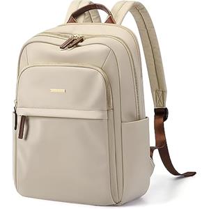 GOLF QUALITY Zaino Donna 14 Pollici Grande Zaino Porta PC Lavoro Antifurto Zaino Laptop Uomo Computer Notebook Unisex Zaini per PC Portatili per Viaggio Ufficio Universit. Mandorla
