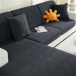 Ystyle Copriseduta Divano Elasticizzato, Copri Cuscini Divano, Coprisedile Per Divano, Universale Copricuscini Per Divani, Copricuscino Copri Seduta Divano(Grande 1 Posto, Grigio)