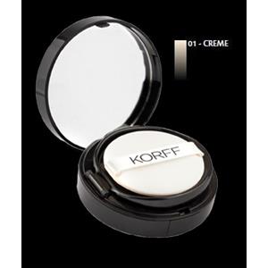 KORFF Fondotinta Cushion 01 - Fluido Leggero con SPF 25 e Acido Ialuronico