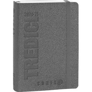 COMIX U YOURSELF - Agenda Giornaliera Mini 2024-2025, Diario 13 Mesi, con Copertina Morbida in PU, Elastico, Tasca a Soffietto Contenitiva e 384 Pagine, Ideale per la Scuola, 11x15.3cm, Grigio