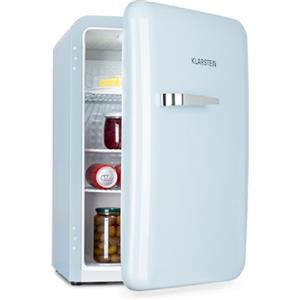 Klarstein Audrey Mini - piccolo frigorifero, mini bar compatto, a libera installazione, raffreddamento a compressione, capacità: 70 litri, raffreddamento: 0-10 °C, blu