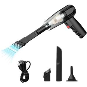 Huayeex Aspirabriciole Senza Fili, Aspirapolvere Portatile, Vacuum Cleaner Aspirabriciole, Aspirapolvere Auto, Aspirapolvere Portatile Senza Fili per Auto, 9000Pa Aspirapolvere Auto Potente