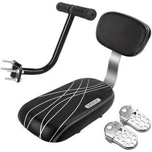 Shayson Seggiolino Bici Posteriore, Bicicletta Seggiolino Posteriore Set, Seggiolino Posteriore Bici Bambini Sedili di Sicurezza Pedali Manubrio Bicicletta della Bicicletta per Donna Uomo Bambino