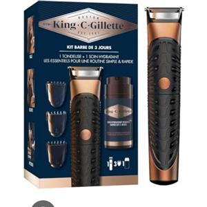 King C. Gillette kit trimmer barba cura idratante