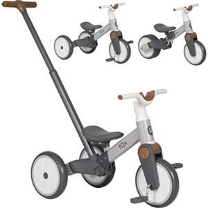 Olmitos - Triciclo Evolutivo per Bambini Fox 5 in 1 - Bicicletta a Equilibrio e Pedali per Bambini da 18 Mesi a 3 Anni - Triciclo Senza Pedali Sicuro e Divertente, Bicicletta per Bambini (grigio)