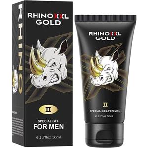Rhino Gold Gel 50 ml - Gel di potenziamento maschile naturale ed extra forte per prestazioni superiori