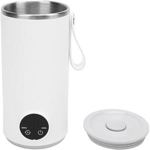 Sxhlseller Bollitore Elettrico da Viaggio Senza Fili da 400 Ml - Ricaricabile Tramite USB, Acqua Calda in Acciaio Inossidabile a 4 Marce