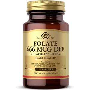 Solgar Vita Metafolic 400 mcg - Integratore di Folato ad Alta Biodisponibilità, 50 Compresse