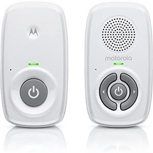 Motorola Nursery AM21 Audio Baby Monitor - Monitor Digitale con Tecnologia DECT per Monitoraggio Audio - Lungo Raggio - Microfono ad Alta Sensibilità - Bianco