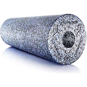 BODYMATE Foam Roller con Grado Durezza Extra-Duro con E-Book 0 Grigio-Blu/Nero - Vari Lunghezza
