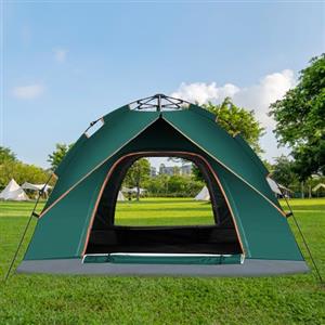 HUOLE Tenda Campeggio 3-4 Posti,Tenda da Campeggio,Tenda Pop Up,Ultraleggero, Impermeabile, Isolante, Protetto Dai Raggi UV, per lo Zaino in Spalla, Escursionismo e Altro Ancor