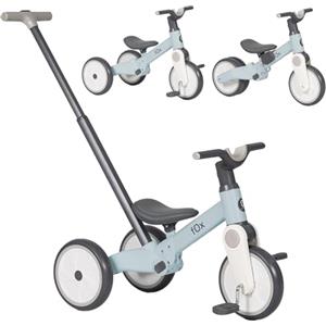 Olmitos - Triciclo Evolutivo per Bambini Fox 5 in 1 - Bicicletta a Equilibrio e Pedali per Bambini da 18 Mesi a 3 Anni - Triciclo Senza Pedali Sicuro e Divertente, Bicicletta per Bambini (blu)