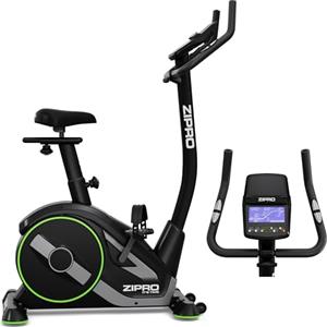 ZIPRO RAVE Cyclette da Casa - 32 Livelli di Resistenza, Sensore di Frequenza Cardiaca, 11 Programmi di Allenamento, Sella e Manubrio Regolabili, Connettività Bluetooth, Ideale per Cardio e Fitness