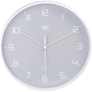 Trevi OM 3506 S Orologio da Parete 25 cm, Movimento Silenzioso SWEEP e Design Minimalista, Orologio Analogico Elegante e Moderno, Grigio