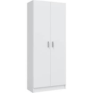 Habitdesign FOARM7142O Armadio Multiuso, Bianco, 73 x 37 x 180 cm