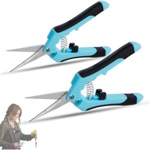 CXRYLZ-FUR 2 Pezzi Forbici Potatura, Professionali Cesoie da Potatura Giardinaggio con Lame in Acciaio Inox, Forbici per Potare da Giardino per Bonsai,Raccolta di Piante, Frutta, Verdura, Fiori