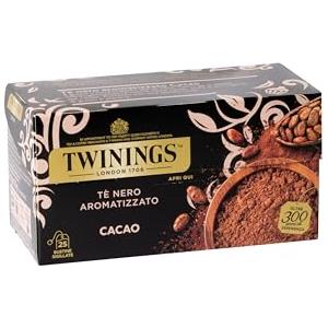 Twinings, Tè Nero Aromatizzato Cacao, Gusto Dolce e Avvolgente, Infusi e Tisane, 1 Confezione da 25 Filtri