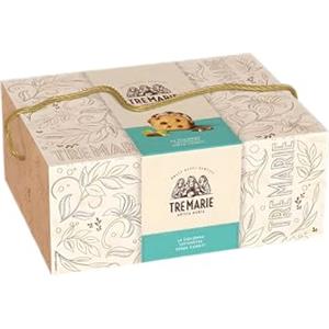 Generico Tre Marie Colomba Tuttuvetta in Elegante Scatola con Laccio 2025, con Uvetta Sultaina, Senza Canditi 1kg