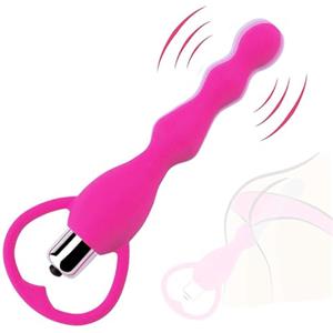 Bumsjvan SX02-4 Perle Ovali Rosa, Diverse Dimensioni Delle Perle Ḁnâlé Ṕlūg Ða donna uomo set vìbraňte accìaìô côÐa graňÐì Ðì vôlpê silicone aňal bůtt largê man kit mêtallô vìbrazìonì pìccôlô