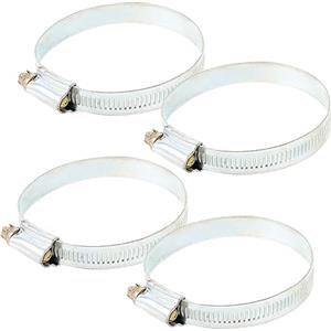 PRETYZOOM 4Pezzi Stringitubo Piatte Set Clamp Metallo Per Tubo Da Piscina Per Estintore Raccordi Resistenti Per Irrigazione e Tubo Flessibile