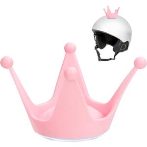 Milisten 1 accessorio per ragazze - Appliques Ornamenti Accessori per sci casco da sci casco copertura casco ventosa decorazione casco decorazione casco rosa 3D