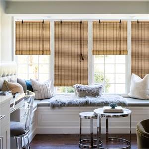 Cy.curtain bright tende a rullo per interni,tenda bamboo,Protezione Solare e della Privacy per Porte e Finestre,tapparella bamboo Opaca,60x220CM